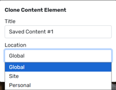 Clone Content Element