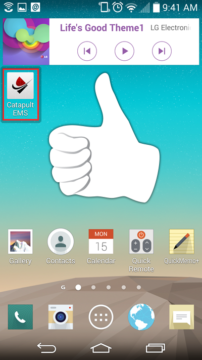 Success! The icon has been added to your Android Smartphone